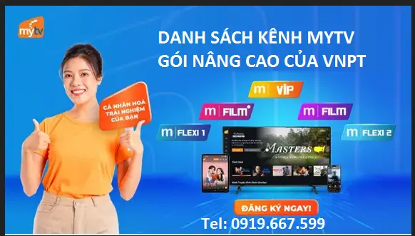 danh sách kênh của gói mytv nâng cao của vnpt