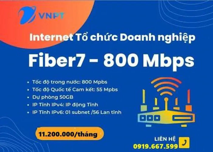 Lắp đặt gói Fiber 7 VNPT