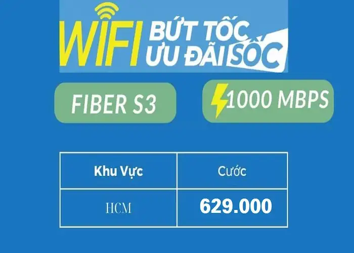 Lắp đặt g&oacute;i Fiber S3 của VNPT