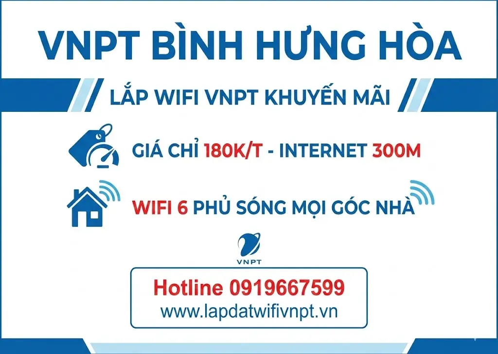 lắp internet vnpt b&igrave;nh hưng h&ograve;a
