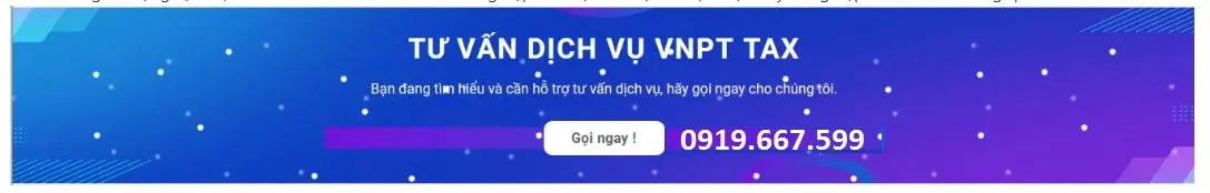 Tư vấn dịch vụ VNPT TAX
