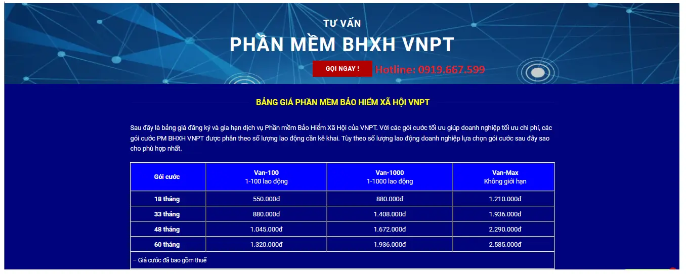 Tính năng VNPT BHXH