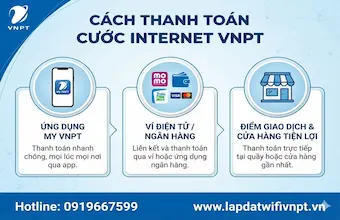 Cách thanh toán cước Internet VNPT