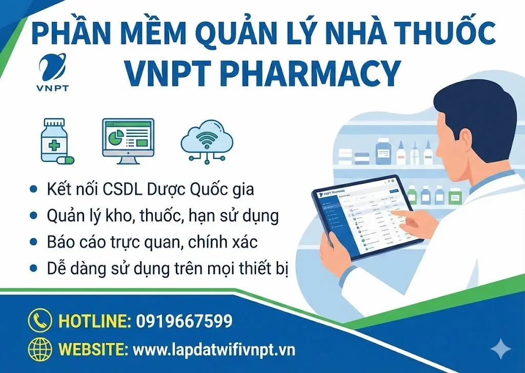 Phần mềm quản lý nhà thuốc VNPT Pharmacy