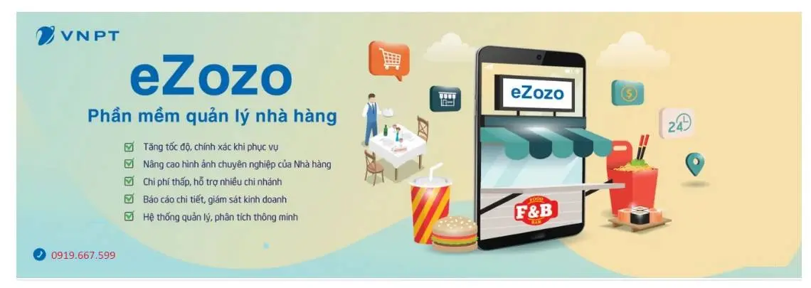 Phần mềm quản lý nhà hàng eZozo