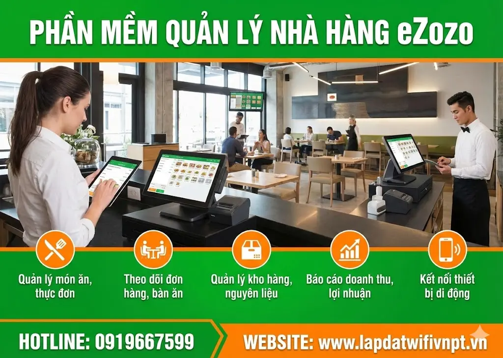 phần mềm quản lý nhà hàng của vnpt