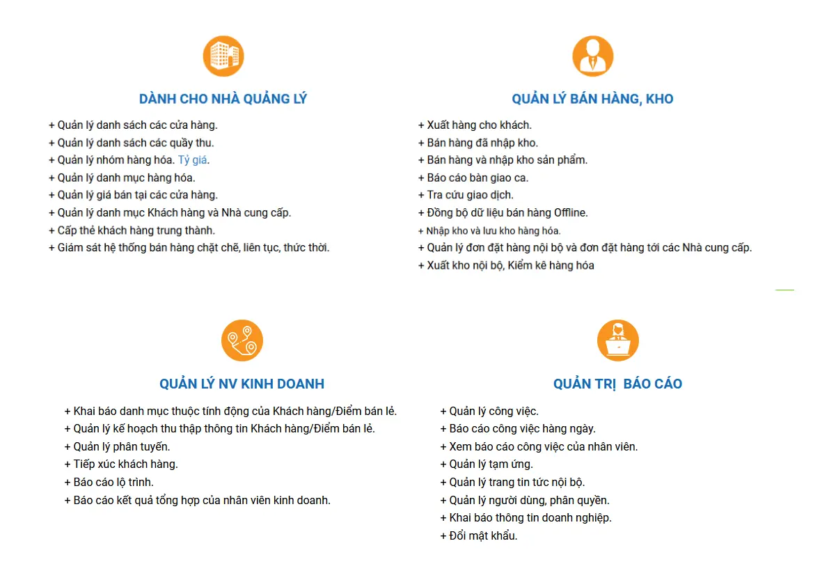 Chức năng chính phần mềm VNPT DMS