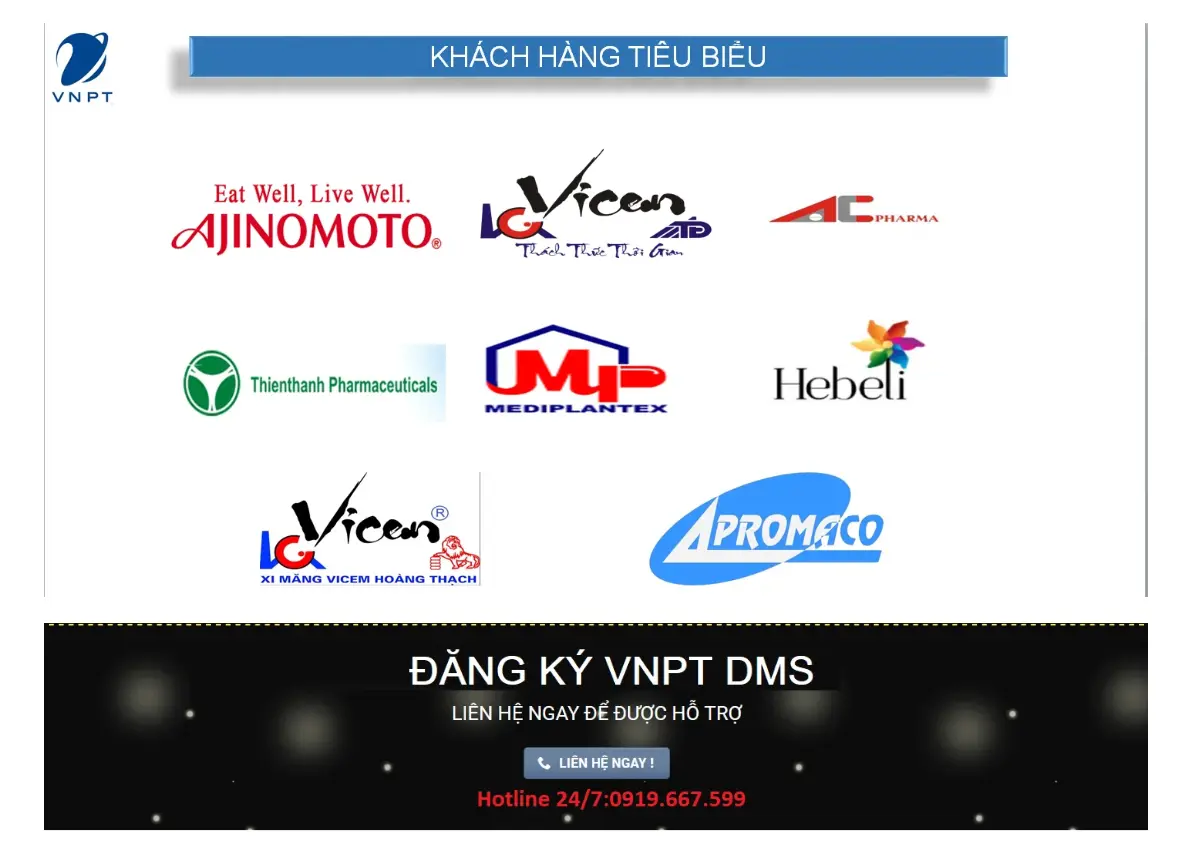 Khách hàng tiêu biểu của VNPT DMS