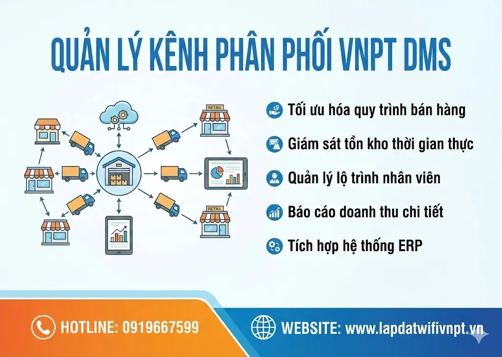 quản lý kênh phân hối bời VNPT DMS