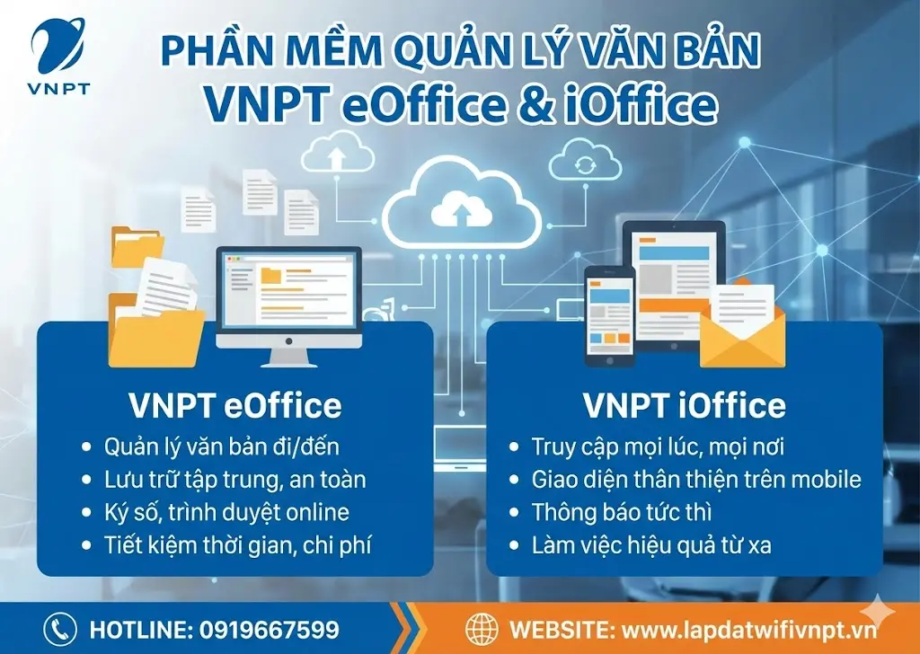 Hệ thống quản lý văn bản và điều hành VNPT eOffice iOffice