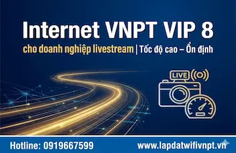 Internet VIP 8 cho doanh nghiệp livestream | Tốc độ cao – Ổn định