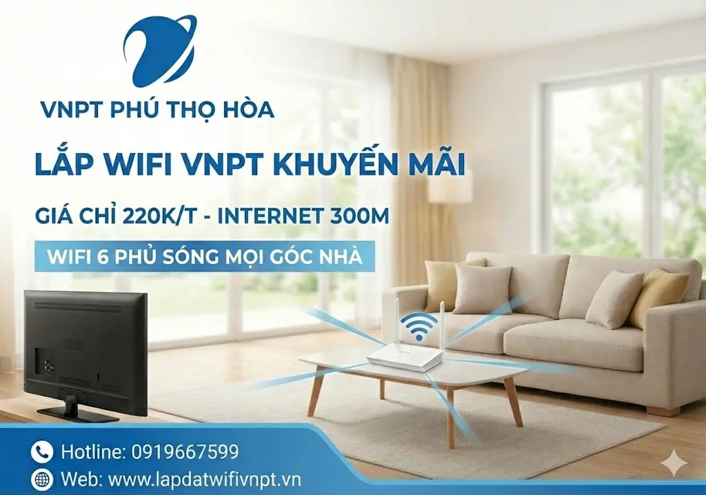 lắp internet vnpt phú thọ hòa cho gia đình