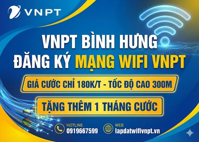 lắp mạng vnpt ở bình hưng cho gia đình