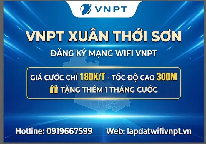 lắp mạng vnpt xu&acirc;n thới sơn gi&aacute; rẻ