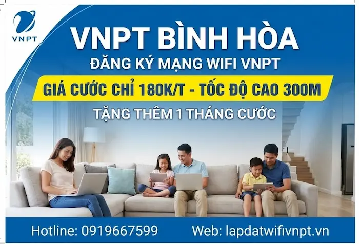 bảng giá cước vnpt bình hòa rẻ nhất