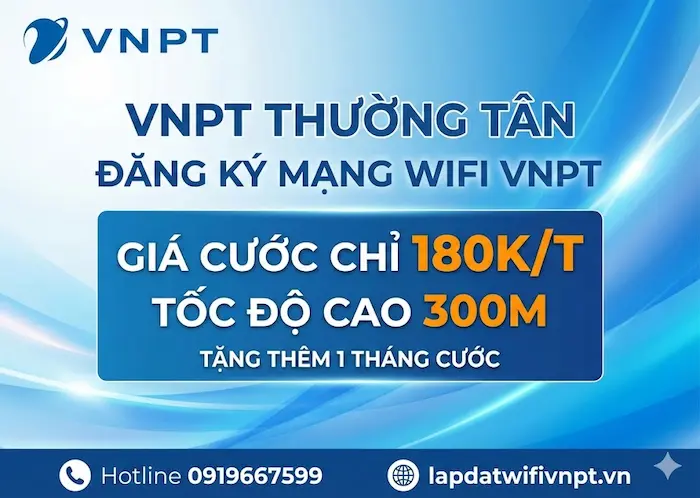 lắp mạng vnpt thường t&acirc;n