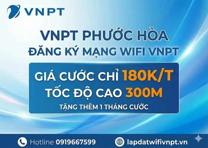 lắp internet vnpt phước hòa
