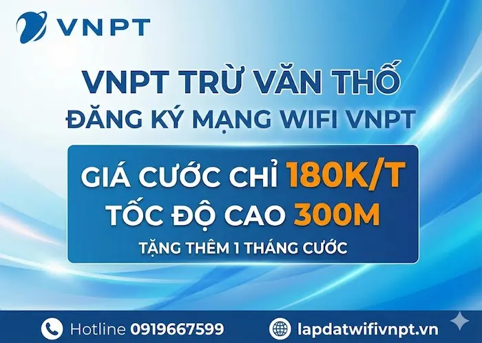lắp mạng vnpt trừ văn thố