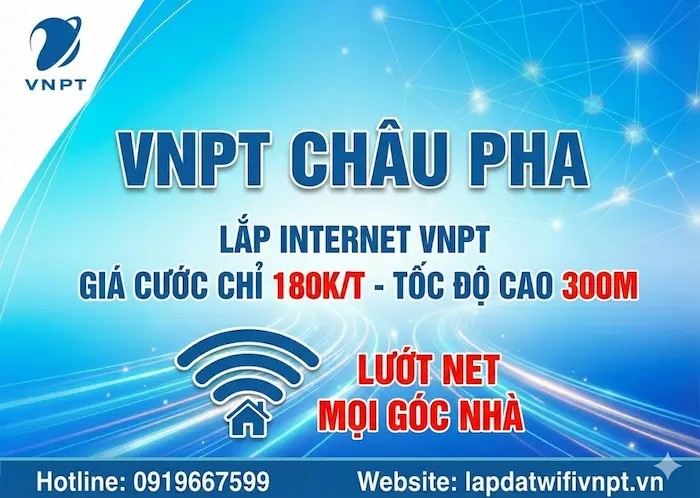 VNPT Ch&acirc;u Pha lắp internet tốc độ cao 300M lướt net mọi g&oacute;c nh&agrave;