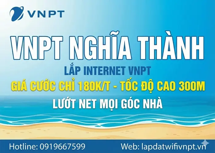 VNPT Nghĩa Th&agrave;nh lắp internet c&aacute;p quang tốc độ 300M lướt net mọi g&oacute;c nh&agrave;