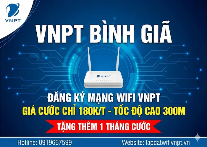 lắp mạng vnpt b&igrave;nh gi&atilde;
