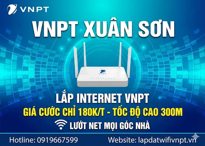lắp mạng vnpt xuân sơn cho gia đình