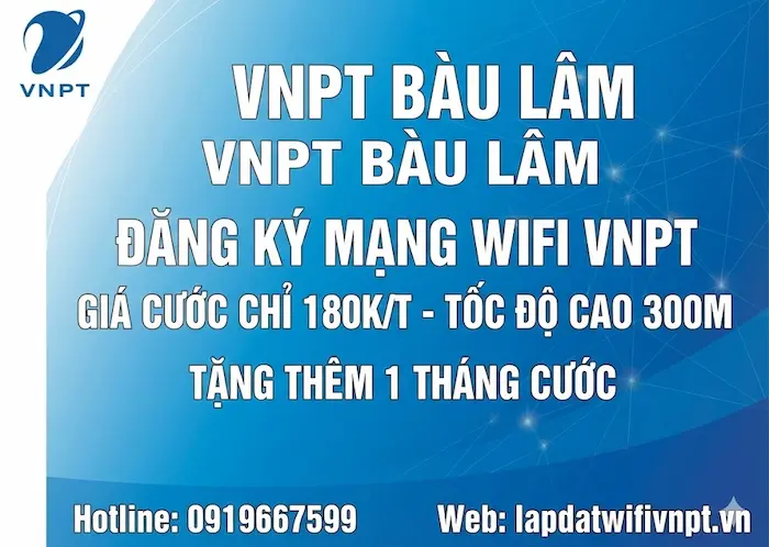 lắp internet vnpt bàu lâm