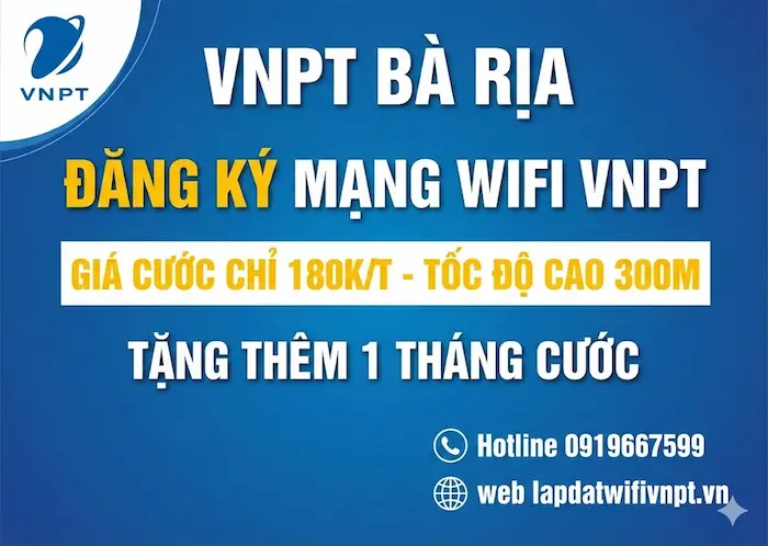lắp internet vnpt b&agrave; rịa